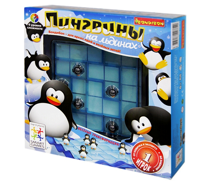 Бондибон пингвины. Игра про пингвинов Бондибон. Bondibon пингвины на льдинах. Логическая игра пингвины на льдинах.